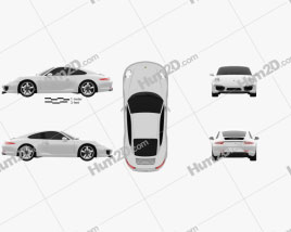 Porsche 911 (991) Carrera 50th Anniversary Edition 2013 car clipart