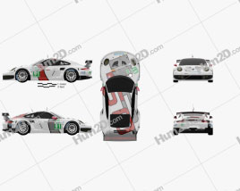 Porsche 911 Carrera (991) RSR 2013 car clipart