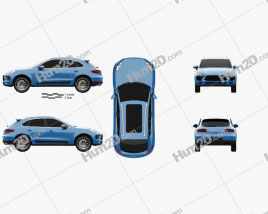 Porsche Macan S 2014 car clipart