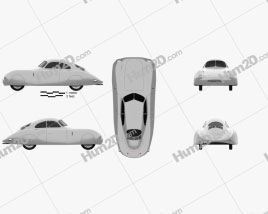 Porsche Type 64 1939 car clipart