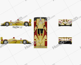 Porsche RS Spyder 2008 car clipart