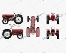 Porsche Diesel Traktor P 133 1956 Traktor clipart