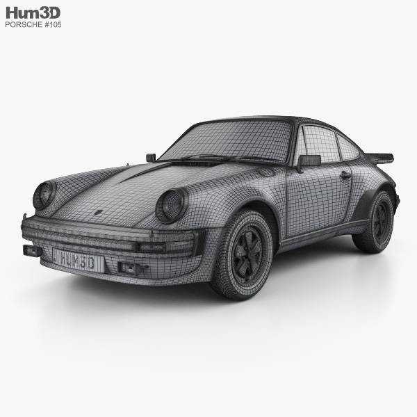 Porsche 911 Turbo (930) 1974 car clipart