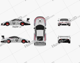 Porsche 935 2019 car clipart