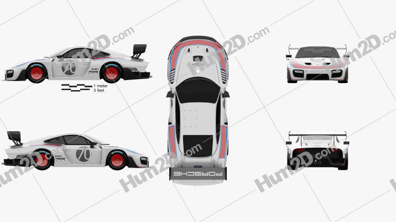 Porsche 935 2019 car clipart