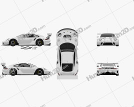 Porsche 911 GT3 R 2019 car clipart