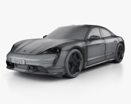 Porsche Taycan Turbo S 2024 car clipart