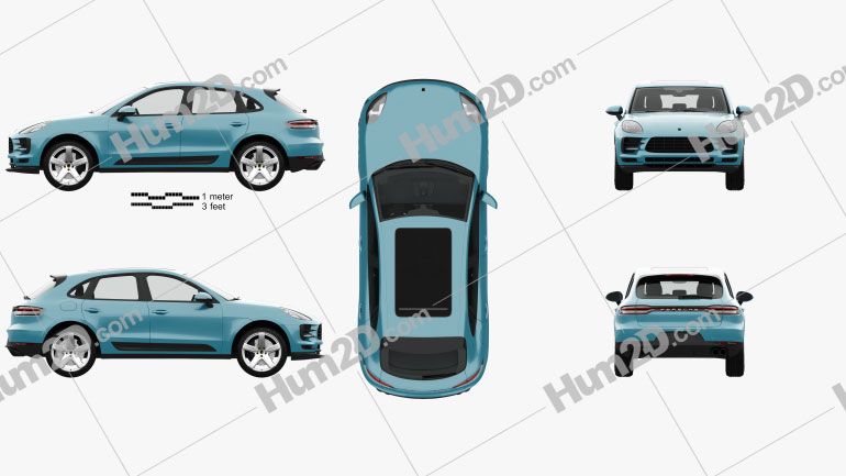 Porsche Macan S with HQ interior 2018 PNG Clipart