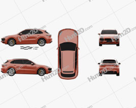 Porsche Cayenne GTS 2020 car clipart