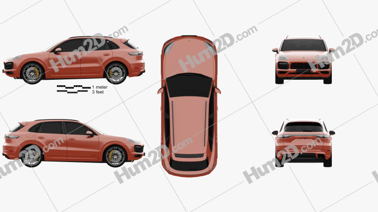 Porsche Cayenne GTS 2020 car clipart