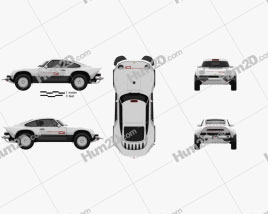 Porsche Singer All-terrain Competition Study 2021 car clipart