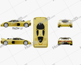 Porsche Schuppan 962CR 1994 car clipart