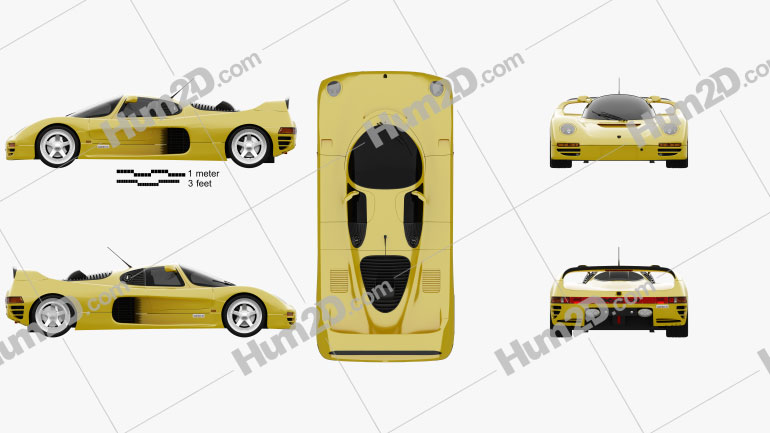 Porsche Schuppan 962CR 1994 car clipart