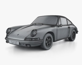 Porsche 911 S coupe 1973 car clipart