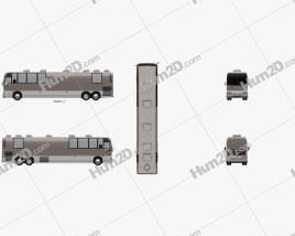 Prevost X3-45 Entertainer Bus 2011 clipart