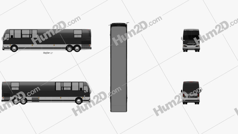 Prevost X3-45 VIP Entertainer 2019 PNG Clipart