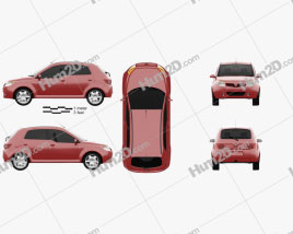 Proton Savvy 2011 car clipart