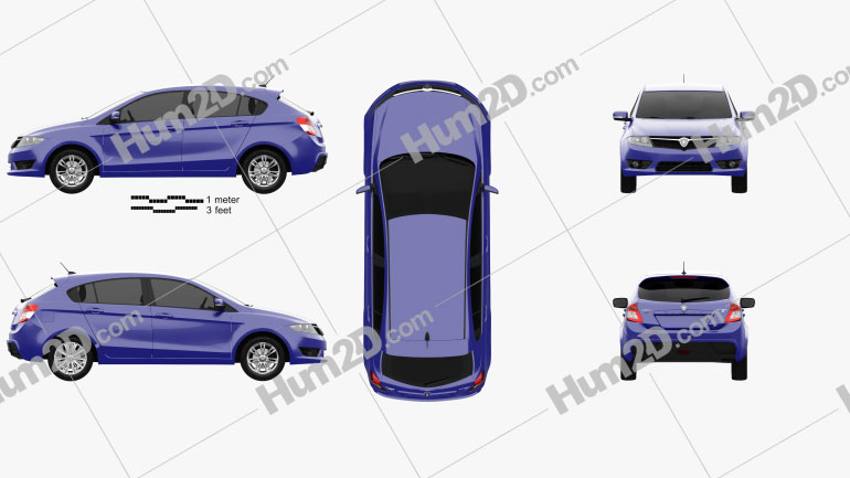 Proton Suprima S 2013 car clipart