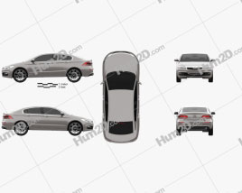 Qoros 3 sedan 2014 car clipart