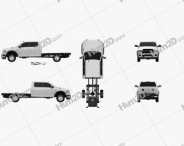 Ram 3500 Crew Cab Chassis SLT SRW 2019 car clipart