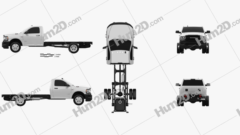 Ram 3500 Single Cab Chassis Tradesman DRW 84CA 2021 PNG Clipart