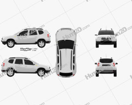 Renault Duster 2011 car clipart