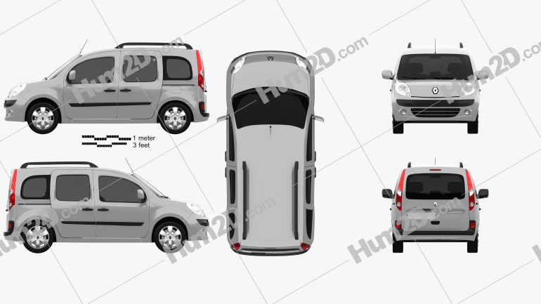 Renault Kangoo 2010 clipart