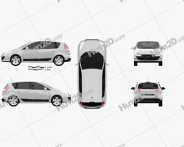 Renault Scenic 2010 car clipart