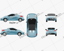 Renault Wind 2010 car clipart