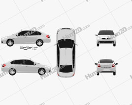 Renault Symbol 2010 car clipart