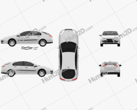 Renault Laguna 2011 car clipart