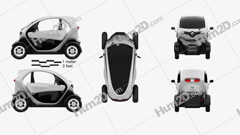 Renault Twizy 2012 car clipart