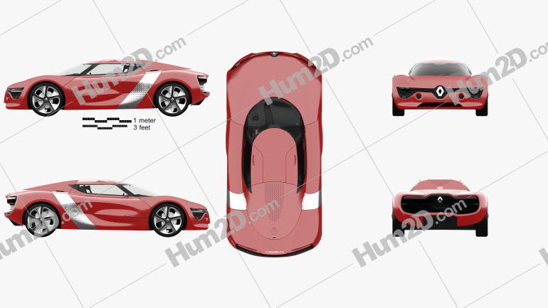 Renault DeZir with HQ interior 2012 PNG Clipart