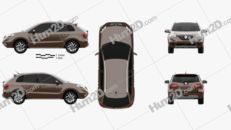 Renault Koleos 2014 car clipart