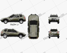 Renault Duster (BR) 2013 car clipart