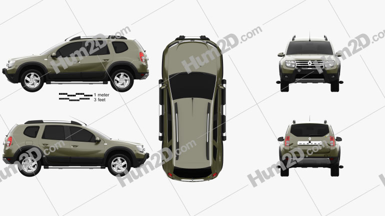 Renault Duster (BR) 2013 car clipart