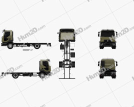 Renault D 14 Chassis Truck 2013 clipart