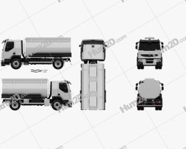 Renault Premium Lander Tanker Truck 2006 clipart