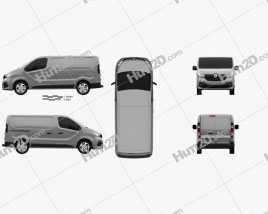 Renault Trafic Panel Van 2014 clipart