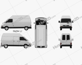 Renault Trafic Panel Van HR 1995 clipart