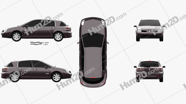 Renault Vel Satis 2005 car clipart