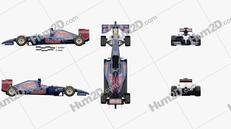 Toro Rosso STR9 2014 car clipart