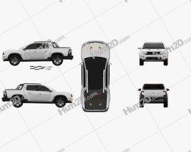Renault Duster Oroch Concept 2015 car clipart