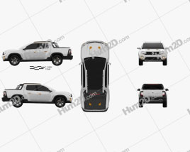 Renault Duster Oroch Konzept 2015 car clipart