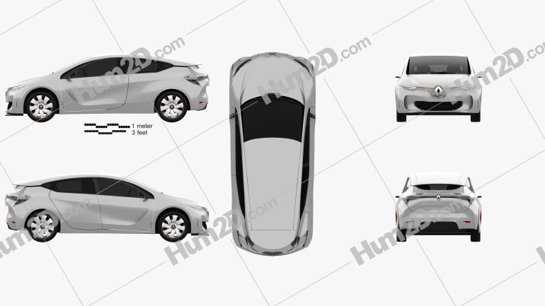 Renault Eolab 2014 car clipart