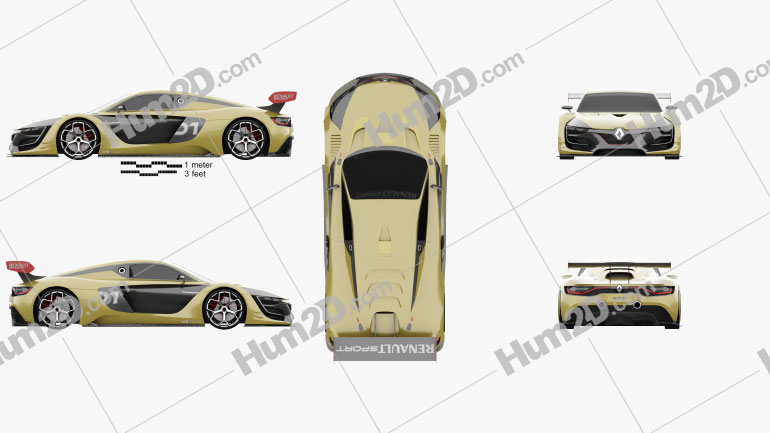 Renault Sport R.S. 01 2015 Blueprint