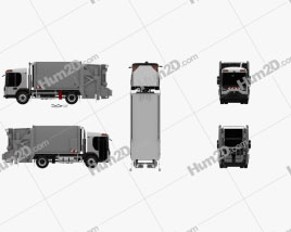 Renault Access Garbage Truck 2013 clipart