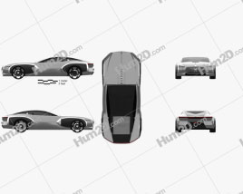Renault Coupe C 2016 car clipart