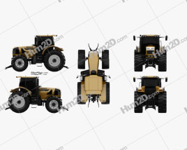 Renault Atles 936 RZ 2007 Tractor clipart