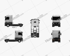 Renault Magnum Tractor Truck 2011 clipart